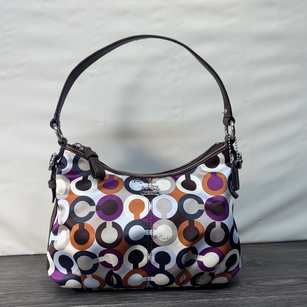 Coach Multicolor Circle Pattern Shoulder Bag small shoulder bag - Picture 2 of 11